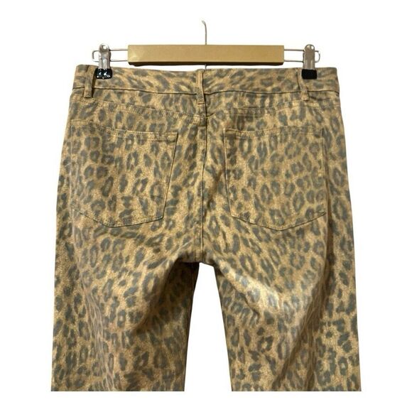 Chaps Women's Size 6 Cotton Blend Animal Print Straight Jeans Denim - Picture 4 of 5